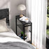 3-Tier End Table for Small Space, Narrow Side Table with Magazine Holder, Nightstand, Skinny Snack Couch Table