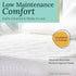 Zen Mattress Pad Cover - Cooling Bed Topper & Waterproof Protector, King Size, White