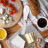Set 2, Set Butter Spreader Knives of Stainless Steel Butter Knife with Porcelain Handles, Blunt Edge Cheese Spreader