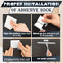 12" Shower Door Squeegee with Adhesive & Hanging Hooks, Silicone Blade - Stainless Steel All-Purpose Squeegee