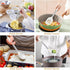 TeamFar Cooking Utensils Set - 5 Pcs Silicone Kitchen Utensils with Stainless Steel Handle for Nonstick Cookware
