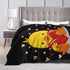 Perinsto 60"X50" Cute Duck with Heart Throw Blanket Ultra Soft Warm All Season Decorative Fleece Blankets for Bed Chair