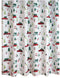 Shower Curtain Polyester, Christmas Red Truck Car Print with Trees, 70 x 70 Inch