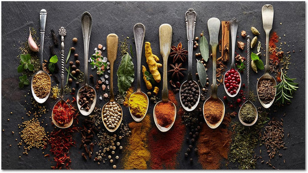 DuoBaorom Spice Pictures for Kitchen Wall Wrt Food Painting 34 inches Long