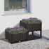 2 Outsunny Piece Raised Garden Bed with Legs, Planter Box Raised Bed to Grow Flowers, Herbs & Vegetables, Brown