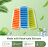 Lily's Home Silicone Narrow Ice Stick Cube Trays, Set of 3, Ideal for Sports and Water Bottles