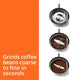 Krups Fast-Touch Coffee Grinder, 3oz Bean Hopper, One Touch Operation, 200 Watts, Espresso and Spice Grinder, Silver