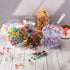 Hestya 4 Pcs Multi Purpose Clear Plastic Scoops for Candy Buffet, Kitchen, Ice Food