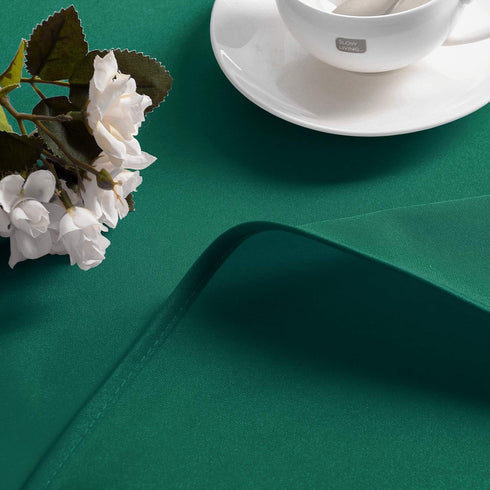 Hiasan Round Tablecloth 70 Inch, Waterproof Stain Resistant Polyester Fabric Table Cloth for Dining Room