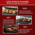 Panini Press Gourmet Grilled Cheese and Sandwich Maker - Electric Indoor Grill with Drip Tray for Healthy Cooking