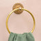 Indian Shelf Premium Boho Brass Towel Ring, Antique Gold Hand Towel Holder for Bathroom Accessories