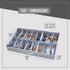 Under Bed Shoe Storage Organizer, TEAR-RESISTANT Heavy Duty 600D Material, Fits Up to 16 Pairs, Grey