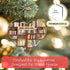 Book Lovers Gifts for Women-Book Ornament Heart Shaped Bookshelf Christmas Decoration with Read Love Live Quote Gifts