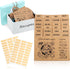 Outus 36 Pieces Recipe Card Dividers Tabs: 24 Labelled and 12 Blank Tabs with 60 Adhesive Labels for 4 x 6 Inch Cards.