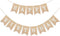 Uniwish Happy Birthday Burlap Banner - Neutral Happy Birthday Party Decorations, Boho Rustic Bunting Sign