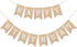 Uniwish Happy Birthday Burlap Banner - Neutral Happy Birthday Party Decorations, Boho Rustic Bunting Sign