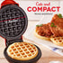 DASH Mini Waffle Maker, 2 Pack for Individual Waffles, Easy to Clean Non-Stick Surfaces, 4 Inch, Red