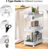 3 2 SOLEJAZZ Tier Rolling Storage Cart with Wheels Slim Craft Nail Makeup Snack Art Baby Utility Cart Organizer on