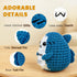 Positive Animals Crochet Shark Gift Mini Emotional Shark Plush with Support Message, Cute Encouragement Gift