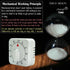 Square 60 Minute Mechanical Kitchen Timer, Visual Cooking Timer with Loud Alarm, Manual Countdown, No Batteries Required