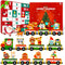 2025 Christmas Advent Calendar Gifts for Kids, Commodum Magnetic Wooden Animals Train