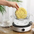 Yardwe Glass Pots with Cover, Heat-Resistant Cooking Pot for Pasta, Soup, Milk, 5.5x5.5x6.3 Inch (1350ml)