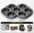 Air Fryer Muffin Pan, 2 Pack Cupcake Molds for Toaster Oven, Nonstick Baking Pan for Counter Top Oven