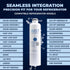 Mist DA29-00020B Water Filter Replacement for Samsung, Compatible with DA29-00020B-1, RF263BEAESR, RF28HMEDBSR