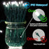 25ft 50 Counts Commercial 5mm IP65, JK5665 White LED Christmas Lights - Grade Outdoor Waterproof, Wide Angle Green