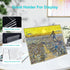 Acrylic Book Stand with Ledge - 4PC 4 Inch Clear Display Easel for Books, Magazines, Plates, Pictures, Artworks