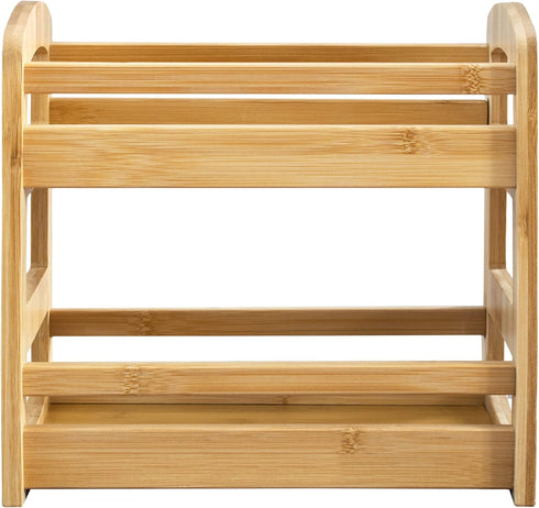 Totally Bamboo 2 Shelf Spice Caddy, Kitchen Countertop or Cupboard Organizer Rack
