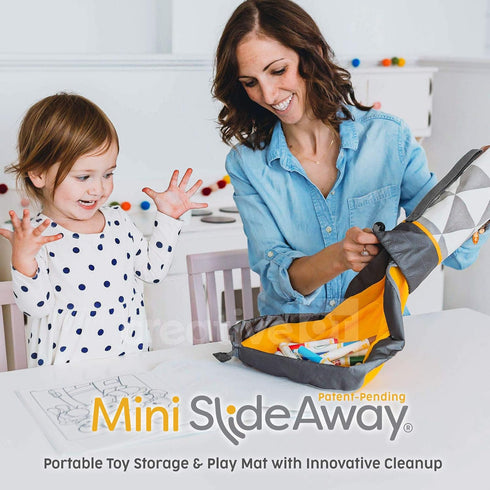 Creative QT SlideAway, Buffalo Check Print, On-The-Go Mini Storage Bag and Table Top Play Mat For Kids and Toddlers, Room and Travel Toy Organizer by Creative QT