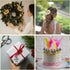 144Pcs PATIKIL Mini Artificial Pip Berry Picks Bunch, Fruit Flower Stamens for Craft DIY Wreaths Wedding Floral