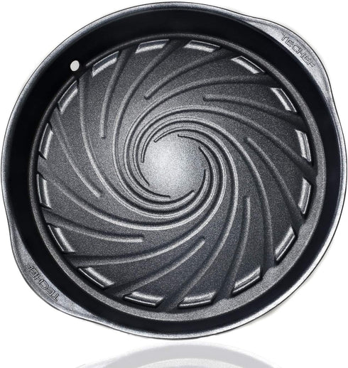 TECHEF Non-Stick Grill Pan - Stovetop Korean BBQ, Made in Korea (Black)
