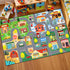 3x5 Car Rug for Kids Playroom - Road Rug for Boys Room Kids Play Mat with Road Tracks Car Play Mat, Feet