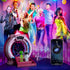 Space Portal Plasma Ball Night Light, LED Galaxy Projector Alien Lamp with White Noise, Bluetooth Music Speaker Alarm