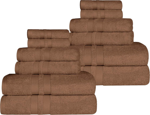 Superior Ultra-Soft Cotton Towel Set, 4 Bath Towels, 4 Hand Towels, 4