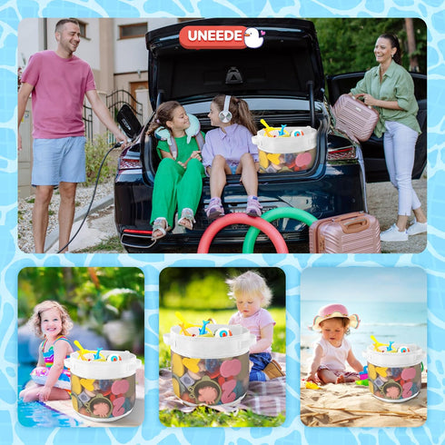Organizer,4.15 UNEEDE Bath Toy Gallons Bathtub Toy Storage Organizer,Quick Access Bath Toy Holder For Bathtub,Baby