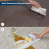 4'6' Area Mat for Hard Floors, Semi-Clear Black Vinyl Floor Protector for Under Dining Table, Waterproof Non-Slip