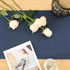 36 Inches 100% Blue,14x36) Linen Table Runner Long, Natural Table Runners Small Runner for Coffee Table Kitchen Dining