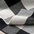 LEVINIS Black and White Doormat 51.2''x23.6'', Washable Cotton Farmhouse Layered Outdoor Buffalo Plaid Rugs