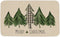 ONWAY Christmas Trees Door Mat, Seasonal Winter Happy Holiday Doormat, Low-Profile Kitchen Rug for Home Decor
