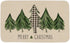 ONWAY Christmas Trees Door Mat, Seasonal Winter Happy Holiday Doormat, Low-Profile Kitchen Rug for Home Decor