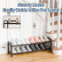2 Closet, ENJOYBASICS Expandable Shoe Rack, Tier Adjustable Shoe Organizer Shelf for Black Metal Free Standing Shoe