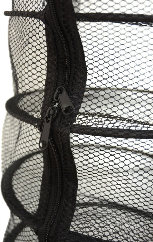 Natural Buy 9 Inch 7 Indoor/Closet Level Micro Hanging Dry Net Drying Rack for Herbs, Organizer, Freshner - Black Mash