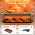 HONGBAKE Baking Sheet Pan Set, Cookie Sheet for Oven, Nonstick Bakeware Sets with Wider Grips, 3 Pack Half/Jelly Roll/Quarter Baking Tray, Premium, Dishwasher Safe - Dark Grey by HONGBAKE