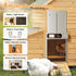 Anti-Pinch, 4 Automatic Chicken Coop Door Solar Powered with Timer, Light Sensor, Remote Control, Waterproof, Aluminum