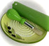 BonCera 4pcs Premium Ceramic Garlic Grater Set - Handmade Olive Design Grater Plate with Garlic Peeler, Gathering Brush