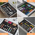 Silverware Organizer, Expandable Kitchen Utensil Drawer Tray with 9 Compartments, Large Cutlery Organizer for Forks,