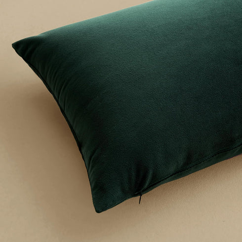 MIULEE Pack of 2 Velvet Soft Solid Decorative Square Throw Pillow Covers, 18x18 Inch, for Sofa, Bedroom, Car